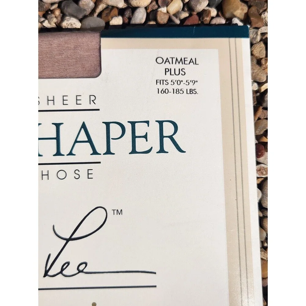 Kathie Lee BodyShaper Pantyhose Silky Sheer Plus Natural Control Top NOS Vintage